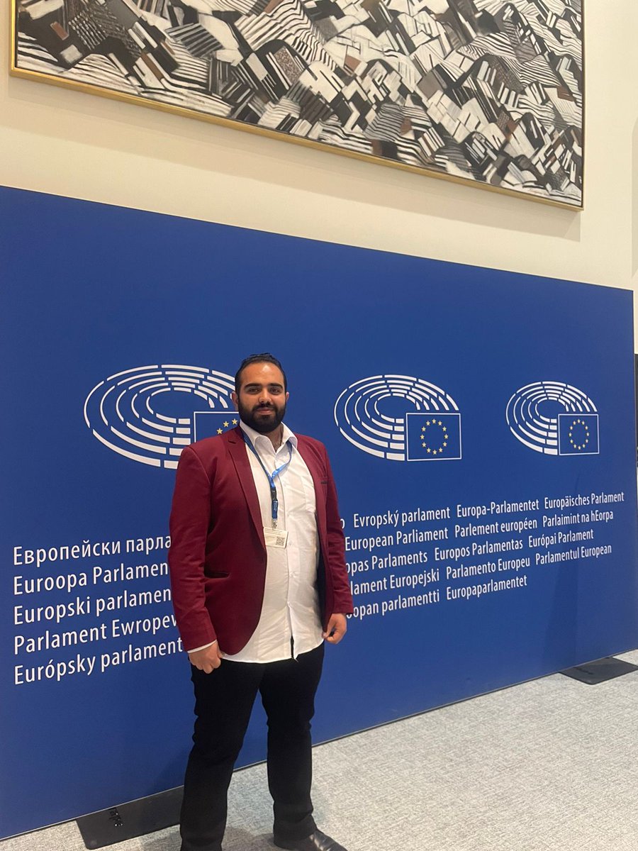 DAFIJordan's tweet photo. DAFI Alumni Khaled Al Hamad recently visited Brussels where he met with representatives from the European Union to share their personal and educational experiences in their host country, Jordan. Khaled also attended the Brussels VIII Syrian Conference. https://t.co/gTnodIHfC3