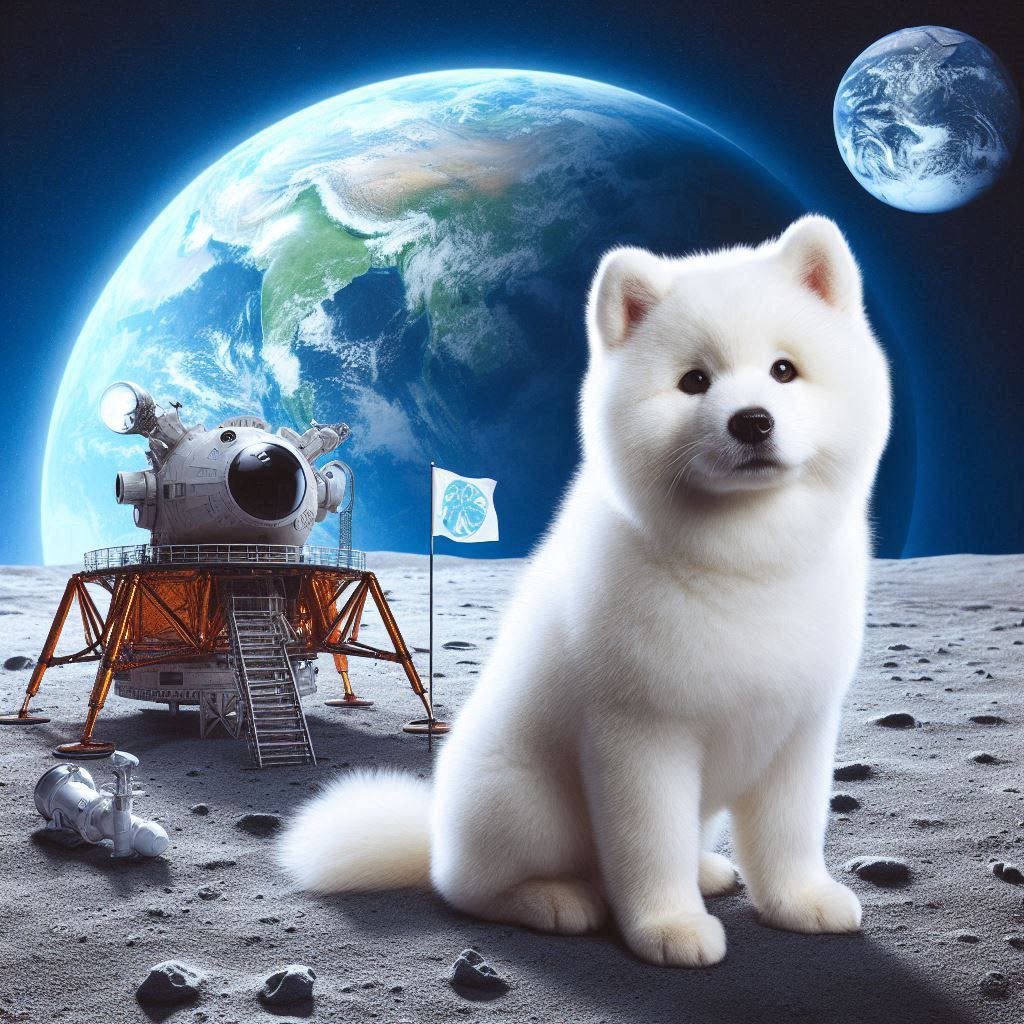 InuKishu's tweet photo. Returning to the moon for some much needed peace and reflection 🐶
#kishu #meme #CommunityDriven 🔥 https://t.co/hM91seppBM