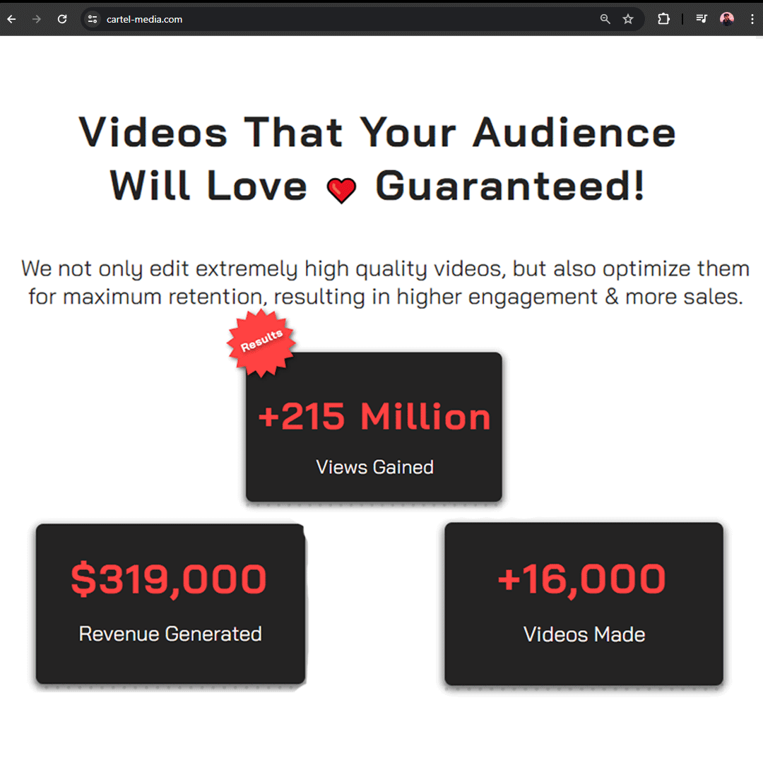 CartelMedia_'s tweet photo. We've edited more than 16,000 videos for our clients, gaining more than 215 Million views in the process.

And these are our 5 best editing tips to edit better more viral videos 🧵 https://t.co/01b235f3yk