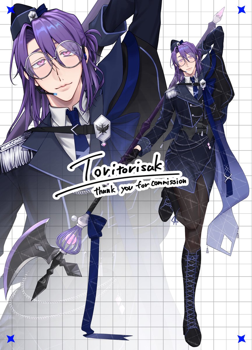 toritorisak's tweet photo. そういえば上げてなかった!
お塩 (#trpg040) 様からのご依頼で立ち絵制作をさせていただきました‼️
メスお兄さんによるご縁、感謝すぎ
ご依頼ありがとうございました‼️🙇♀️💜
#SKIMA
#commission https://t.co/wltoH1FPvY