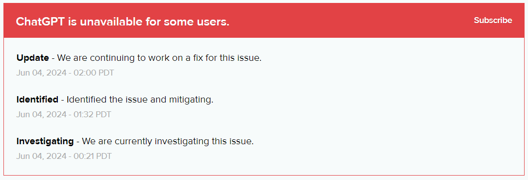 pablodnieves's tweet image. Anyone else having trouble accessing ChatGPT?  Looks like they're down for some users.  Guess it's our turn to be the AI for a while.

#ChatGPTDown #AI #TechStruggles