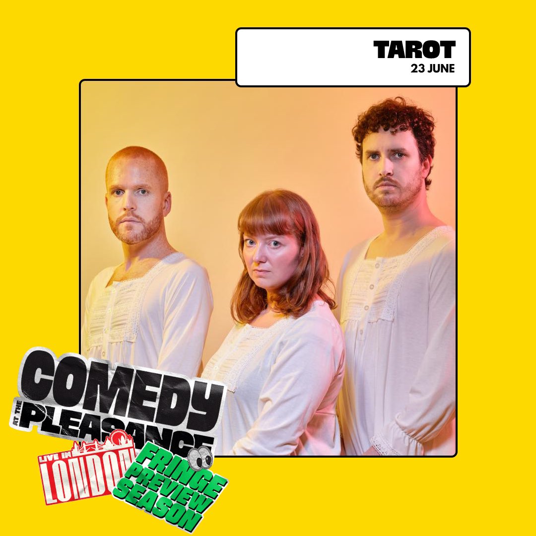 PleasanceComedy's tweet photo. The next Fab Four on the Preview Season lineup! 

Sketch from 

METROLAND @MetrolandComedy &amp; TAROT @Tarotcomedy 

And standup from two excellent acts making their debut 

KEMAH BOB @kemahbob &amp; DANNY CLIVES @dannyclives  

https://t.co/SULfUii6Z9 https://t.co/4KVeea4ki6
