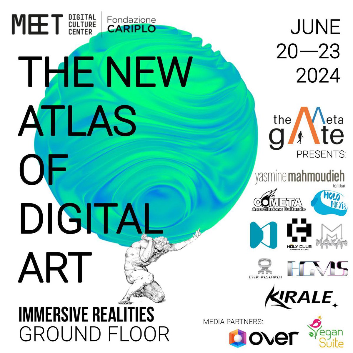 Dal 20 giugno vi aspettiamo al MEET di Milano insieme a tanti amici. Potrete provare diverse esperienze immersive per vivere l'arte, e non solo, in un modo mai provato prima.