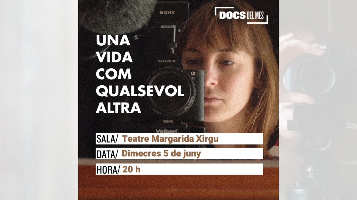 📽️Aquest dimecres tenim #DocsDelMes amb #Unavidacomqualsevolaltra, de Faustine Cros

👉Una història molt personal sobre maternitat, familia i llibertat.

📍Teatre Margarida Xirgu
🗓️Dimecres 5 de juny
⏰20h

🎟️rb.gy/vm19jf