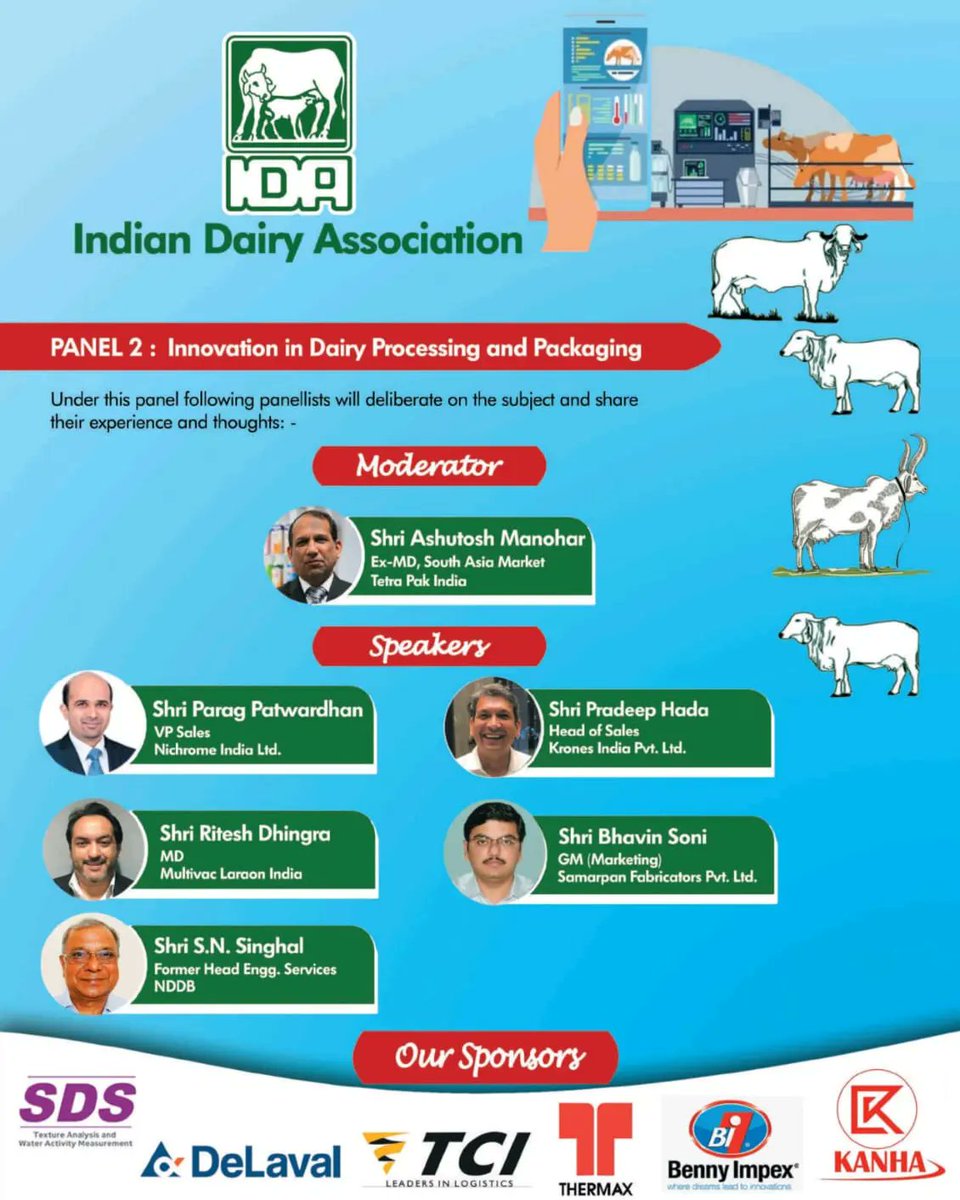 IndianDairyAsso's tweet photo. Only 2 Days Left Until IDA's One-Day Seminar

Secure your spot now
🔗 https://t.co/kWr6EeYLju

 #motherdairy #milkymisht #anandadairy #hatsunagro #cpmilk #geaprocess #nichrome #krones #multivaclaraon #samarpanfabricators #DeLAVAL #THERMAX #BENNYIMPEX #KANHAMILKTESTING https://t.co/dp4SuyapQP