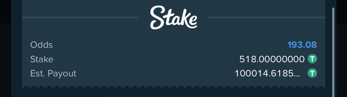 Mrbankstips's tweet photo. 193 odds on Stake 

To win $100k https://t.co/7pflQAynag

Edit https://t.co/5CKvY1LUNO

Register an account with Stake via link https://t.co/zNIDVi9VVx

Use Promo code banks for weekly airdrops and bonuses 

Dm https://t.co/ImeKoLS9kq for bet deposit enquiries ✅

Join https://t.co/onNA2IpWas

Bet responsibly 🔞