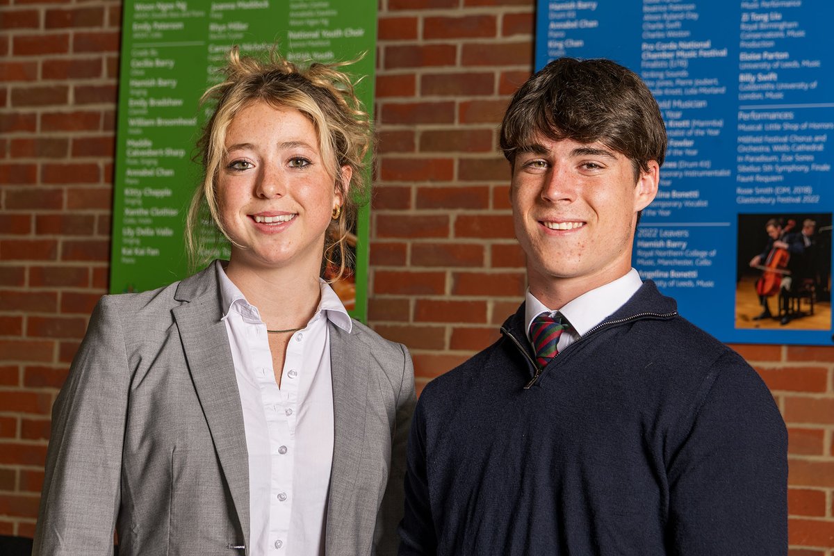 MillfieldSenior's tweet photo. Meet our new Captains of School, Ellis J and Makenzy B 👋
 
 ✨They will represent the student body and provide weekly updates to all Millfield students following meetings with Headmaster Gavin Horgan!
 
 💙Congratulations to you both! https://t.co/KDj3ofgrU8