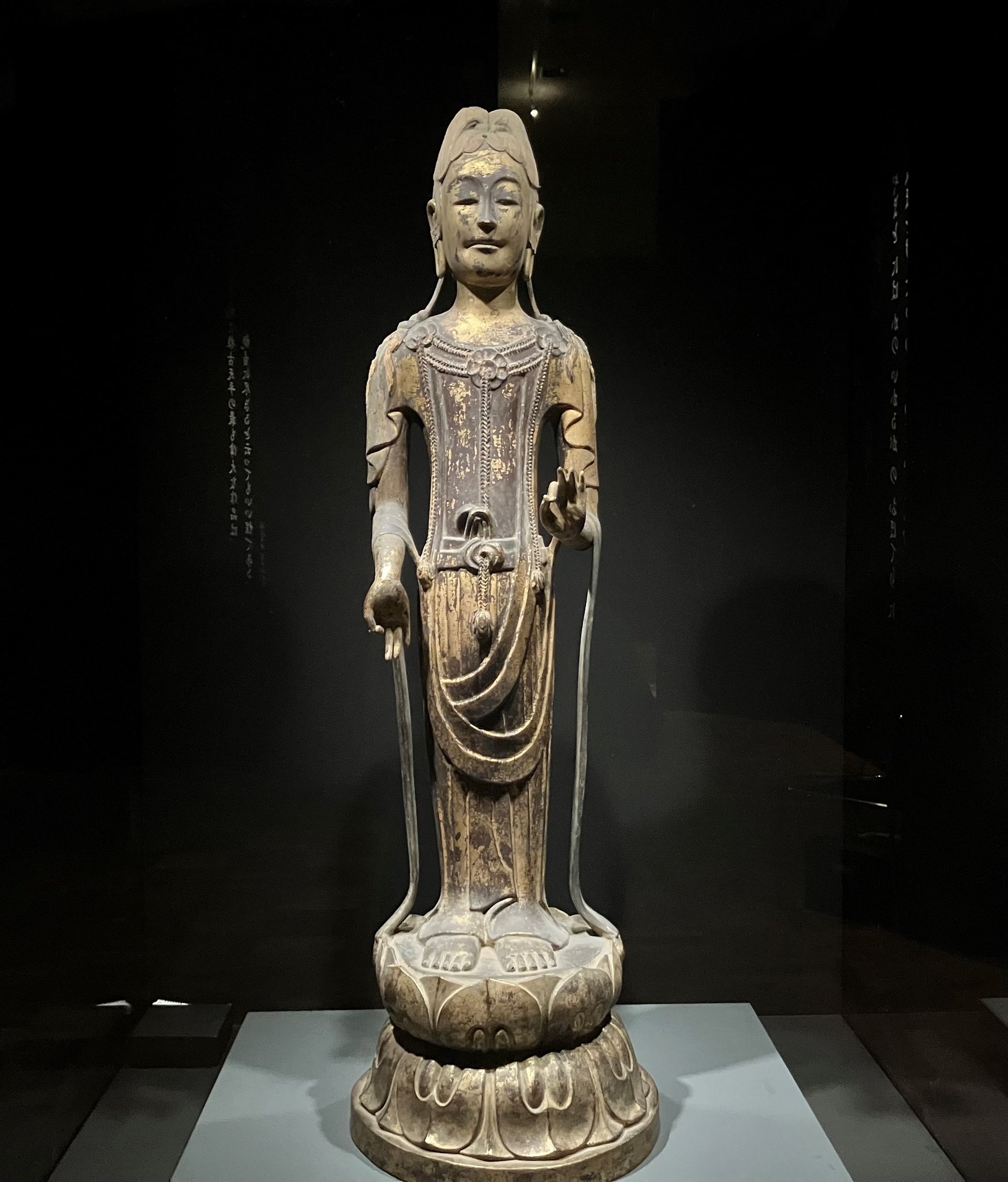 仏教美術 樹脂製 レプリカ 国宝 月光菩薩像 仏像 置物 M R7674 Amazon