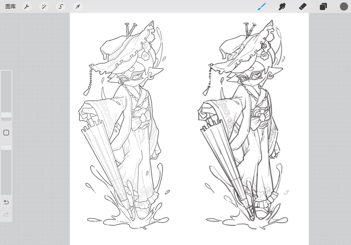 莹的草稿海产立一枚
(服设是魔改和服。。。
#Splatoon３ #splatoonart #スプラトゥーン3