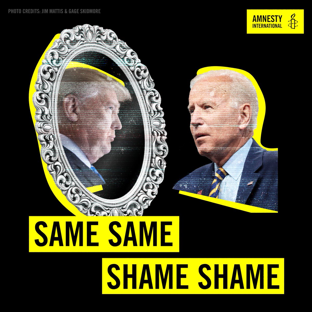 amnestyusa's tweet photo. President Biden’s border policies mirror those of the Trump administration. Playing politics with the lives of human beings is always wrong. Amnesty International calls on the Biden administration to stop infringing on human rights and enact policies of welcome. https://t.co/Bz4lhx9rOk