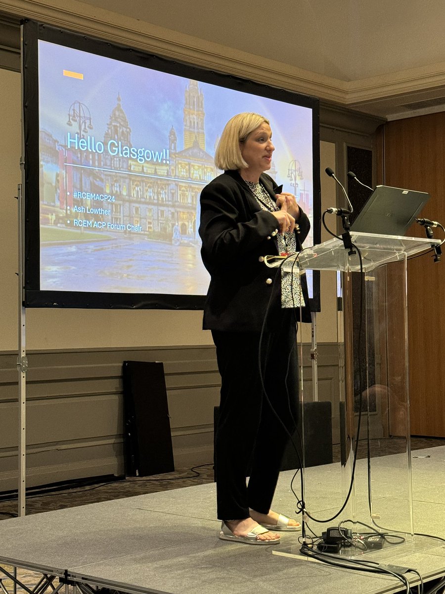 Ian Higginson 🌈 (@rcem_vp) on Twitter photo <a href="/ashleighlowther/">Ashleigh Lowther</a> kicking off the RCEM ACP conference in Glasgow. Privilege to be up here with <a href="/RCEMvp_Salwa/">Salwa Malik</a> on behalf of RCEM, supporting EM ACPs. As usual hats off to <a href="/RCEMevents/">RCEM Events</a>. <a href="/ashleighlowther/">Ashleigh Lowther</a> kicking off the RCEM ACP conference in Glasgow. Privilege to be up here with <a href="/RCEMvp_Salwa/">Salwa Malik</a> on behalf of RCEM, supporting EM ACPs. As usual hats off to <a href="/RCEMevents/">RCEM Events</a>.
