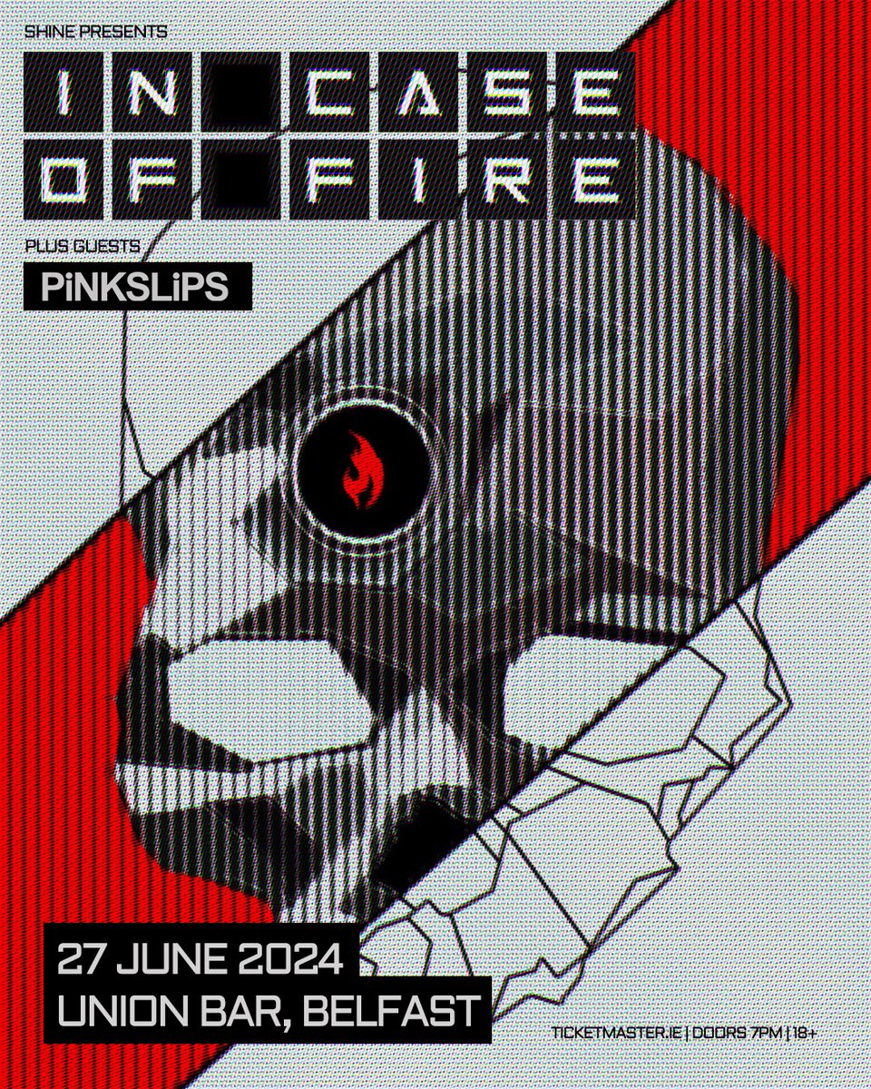 🔥𝗧𝗛𝗜𝗦 𝗠𝗢𝗡𝗧𝗛 <a href="/InCaseOfFire/">In Case Of Fire</a> and special guests <a href="/pinkslipsni/">PiNKSLiPS</a> play The Union Bar, Belfast on 27 June 2024.

🎟️ Final tickets on sale now bit.ly/3VgHvcu