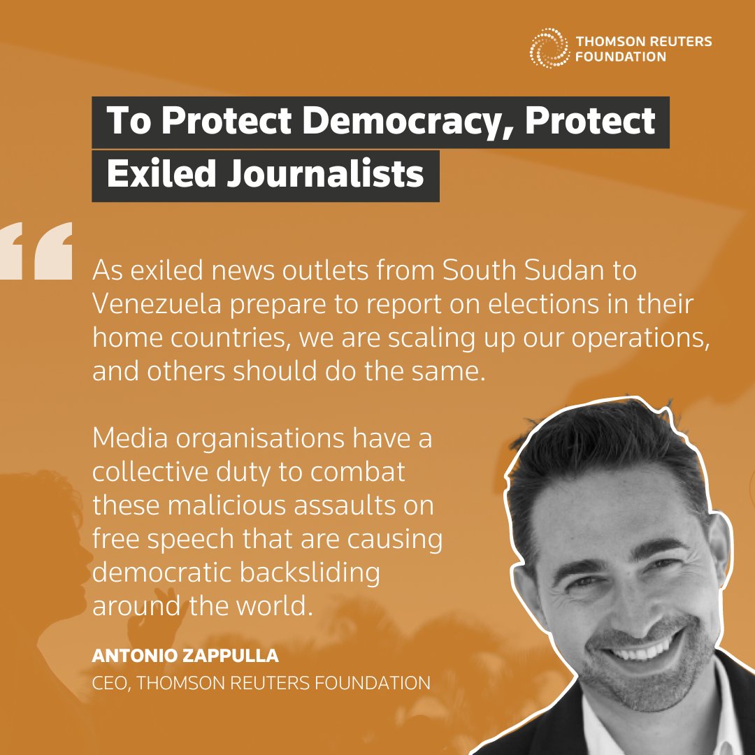 🔴 Rising authoritarianism and threats to press freedom are driving journalists to flee their home countries. Our CEO @antozappulla writes for @ProSyn on how media organisations in democratic countries have a collective duty to support them. ⤵️ bit.ly/4aIvDpl