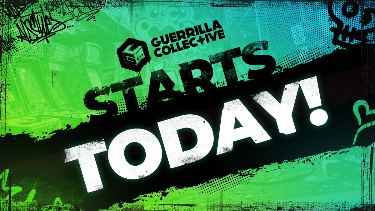 GuerrillaCollec's tweet photo. Guerrilla Collective starts TODAY at 10AM PST! 📢

Stop by for some incredible trailers and exclusive world premieres by talented developers showcasing dope anticipated games. 🔥

🎮 Twitch: https://t.co/7E1JE7x7v0
📺 YouTube: https://t.co/pVcszUnylk https://t.co/5vg9CYl382