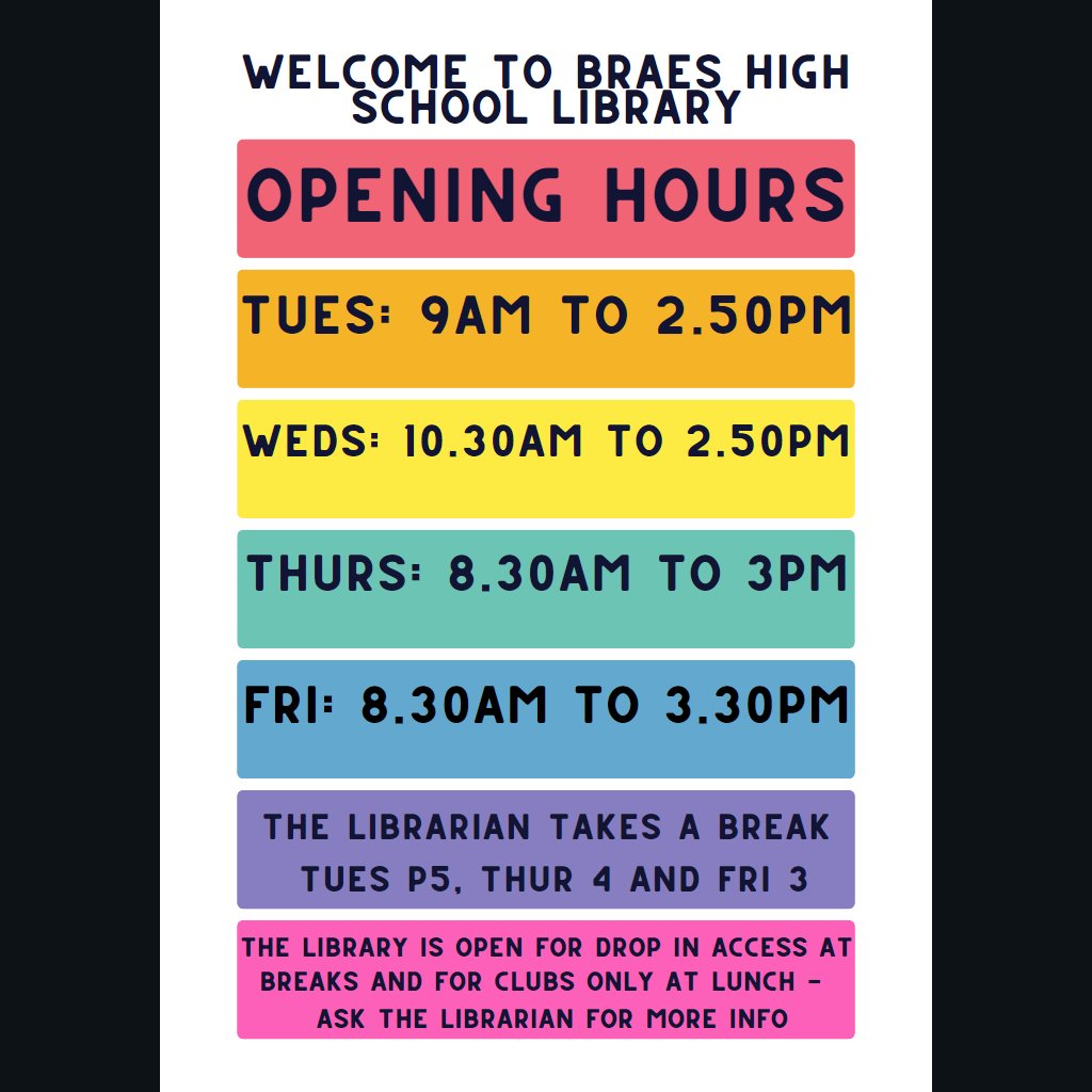 Braes Library tweet media