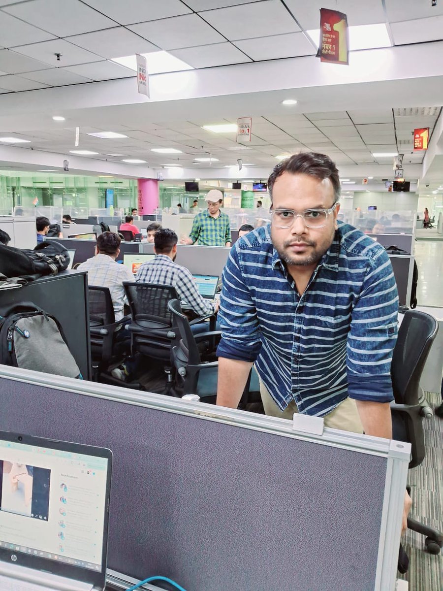 JrnlstKunal's tweet image. नतीजों का दिन और न्यूज रूम में एक पत्रकार, न्यूज देने के लिए हमेशा तैयार #electioncounting