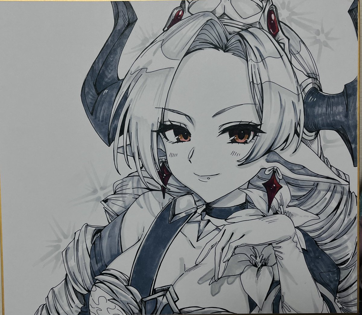 アナスタシア(シンデレラガールズ) 「色紙依頼 ①~③ #アナスタシア #田中琴葉 #グラブル マリア・テレサ」|みかん🍊🦭のイラスト