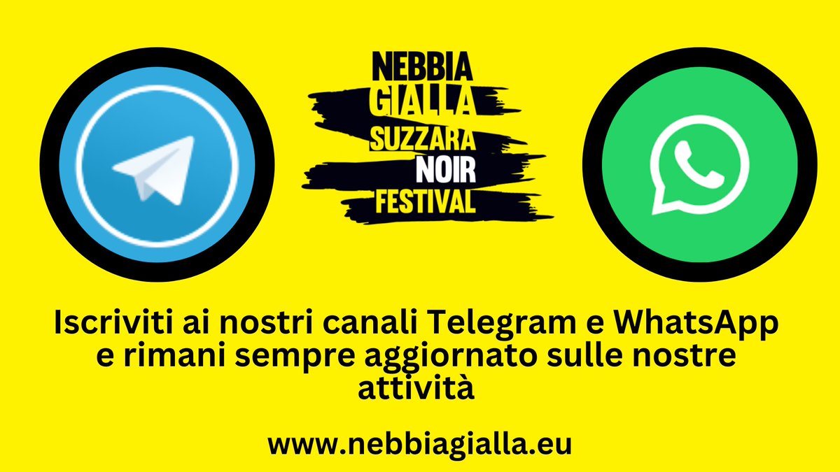 Da oggi puoi seguirci anche su #Telegram e su #WhatsApp qui: nebbiagialla.eu/2024/06/04/i-n…