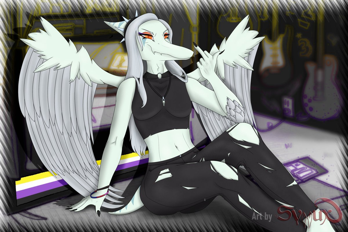 Syllux99's tweet image. Fang flipping you off was just my fav sprite for some reason so i had to do it myself ^^ 
Also happy Pride Month to you guys even if i am not a part myself :p 
#snootgameart #snootgame #furryart #Pridemorth