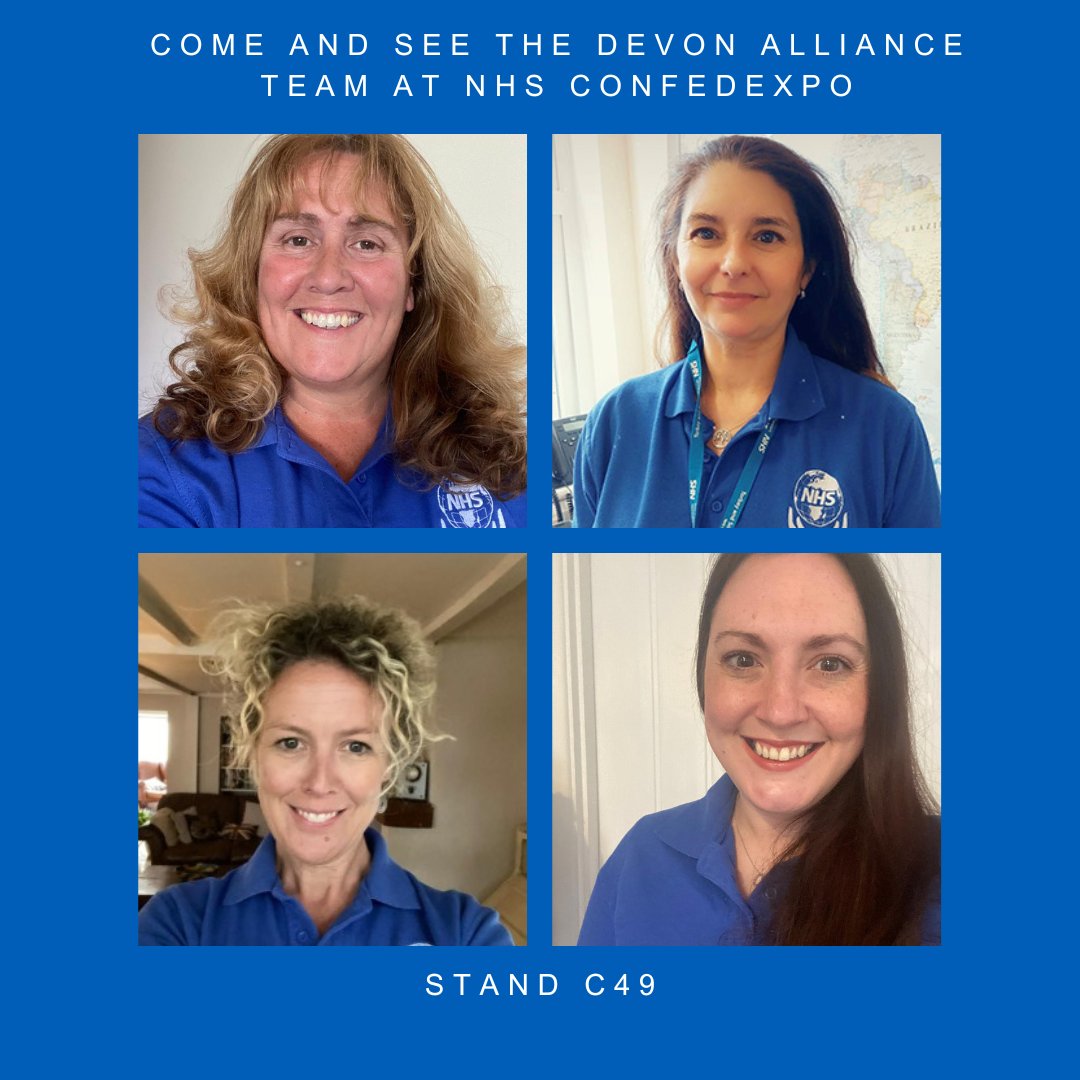DevonAllianceUK's tweet photo. This time next week we’ll be setting up our stand for NHS ConfedExpo.
If you’re attending come and say hello to us at stand C49 and find out about our integrated approach to International recruitment.
#NHSConfedExpo #DevonAlliance https://t.co/hza8ZBkZHG