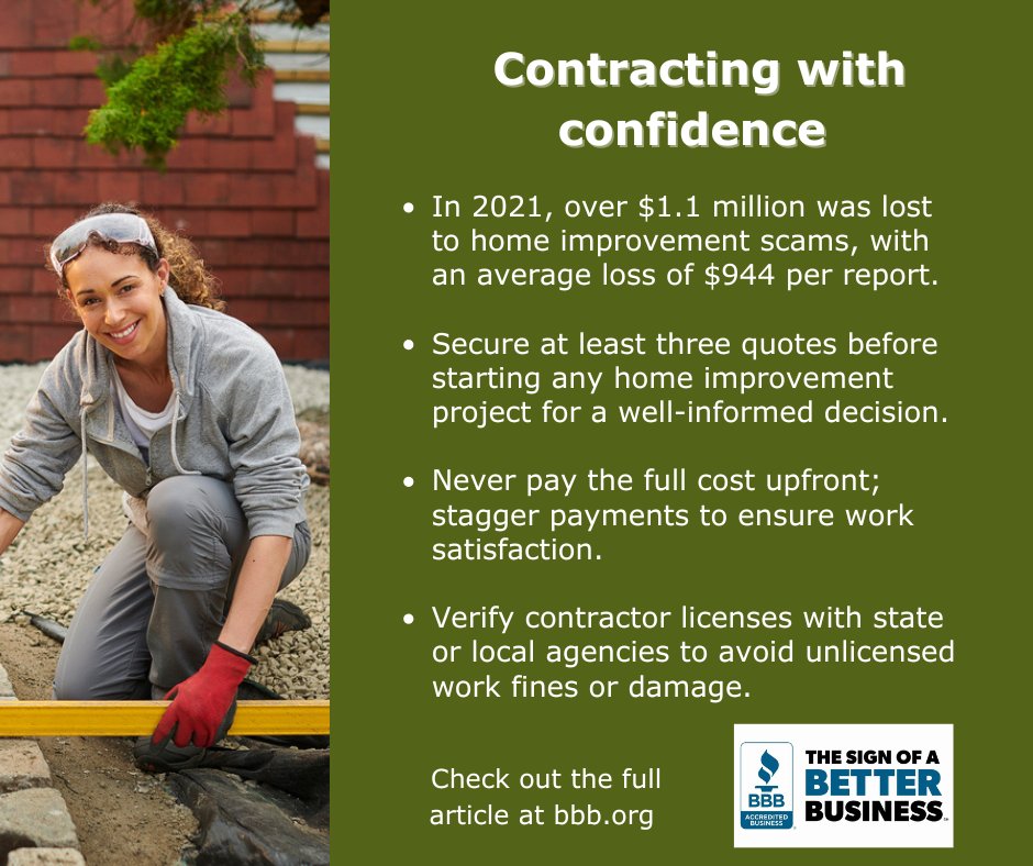 BBBofNorfolk's tweet image. Get your contracting right with BBB&apos;s tips! 🔨 &apos;Contracting with confidence this National&apos; is your guide to flawless projects. #BBB #TrustedCommunity #BuildWithConfidence #BusinessExcellence #SecureSuccess

bbb.pulse.ly/oh5myp46ix