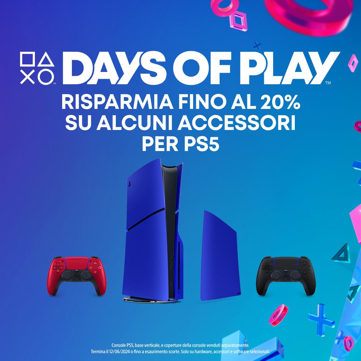 Con i #DaysofPlay risparmia fino al 20% su accessori PS5, cosa aspetti? direct.playstation.com/it-it/deals/da…