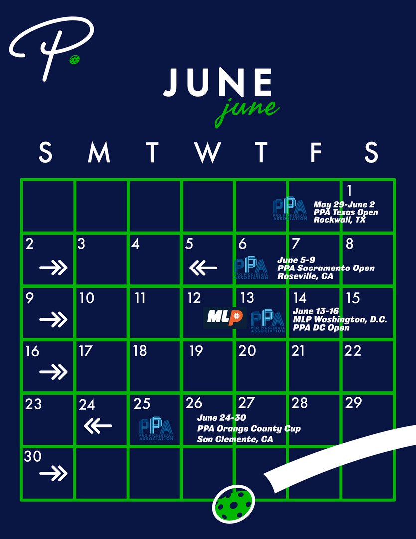 There's more pickleball on the horizon in June! Stay up-to-date with all the pro pickleball action and upcoming tour dates at thepickler.com. 📆
#pickler #pickleball #pickleballtournament #propickleball