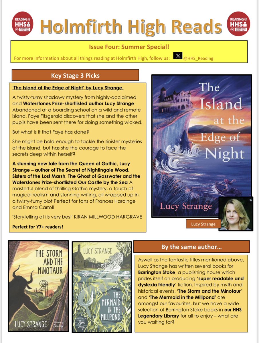 HHS_Reading's tweet photo. Proud to release issue 4 of our reading newsletter! Here is a snapshot! Lots of recommendations for summer reading 📚📖
#ReadingForPleasure #HHSReads https://t.co/aJnJCeNK1w