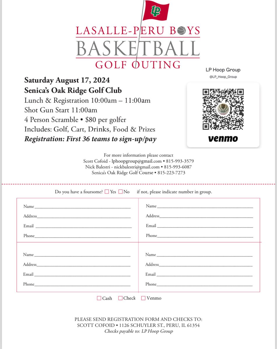Hoop Group Golf Outing registration form!! ⛳️🏌️‍♀️🏌️