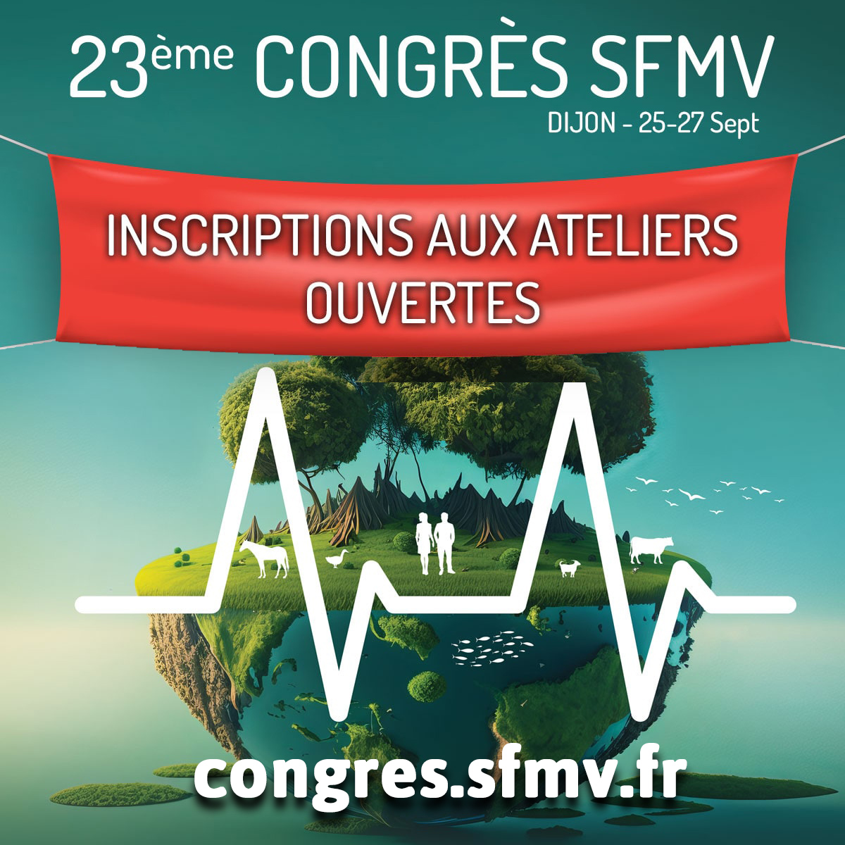 Foncez les places sont limitées ! Découvrez les ateliers du 23ème Congrès de la SFMV à DIJON congres.sfmv.fr/ateliers