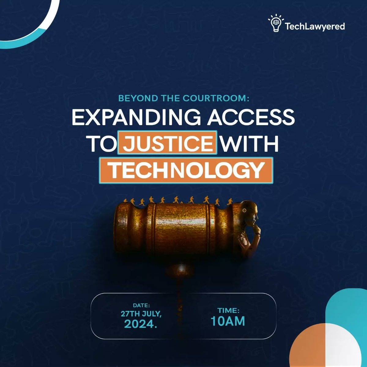 techlawyered's tweet photo. What are you expecting from LegalTechFest 1.0? π€π€
Register here https://t.co/fDPMKSYjEt, and mark your calendars π!
#legaltech #BeyondTheCourtroom #legaltechconference #legaltechfest #accesstojustice https://t.co/FYIXvqJ5rO