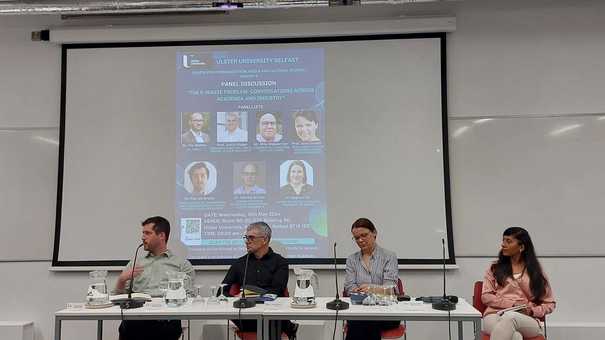 Education (@ulstereducation) on Twitter photo Rewind to the superb e-waste event: Dipali Mathur UUB. Motivated speakers + lively debate: AI ecology, data centre economics, role of design in waste, education role, EWE, ◌ waste. <a href="/JAI__Montgomery/">Ian Montgomery</a> <a href="/_arc21/">arc21</a> <a href="/patbrodie337/">Patrick Brodie</a> <a href="/UUResearchInnov/">Research & Innovation</a> <a href="/rachyconks/">Rachael Hook</a> <a href="/SurreyCoDE/">Surrey CoDE</a> <a href="/Justin_D_Magee/">Justin Magee</a> Rewind to the superb e-waste event: Dipali Mathur UUB. Motivated speakers + lively debate: AI ecology, data centre economics, role of design in waste, education role, EWE, ◌ waste. <a href="/JAI__Montgomery/">Ian Montgomery</a> <a href="/_arc21/">arc21</a> <a href="/patbrodie337/">Patrick Brodie</a> <a href="/UUResearchInnov/">Research & Innovation</a> <a href="/rachyconks/">Rachael Hook</a> <a href="/SurreyCoDE/">Surrey CoDE</a> <a href="/Justin_D_Magee/">Justin Magee</a>
