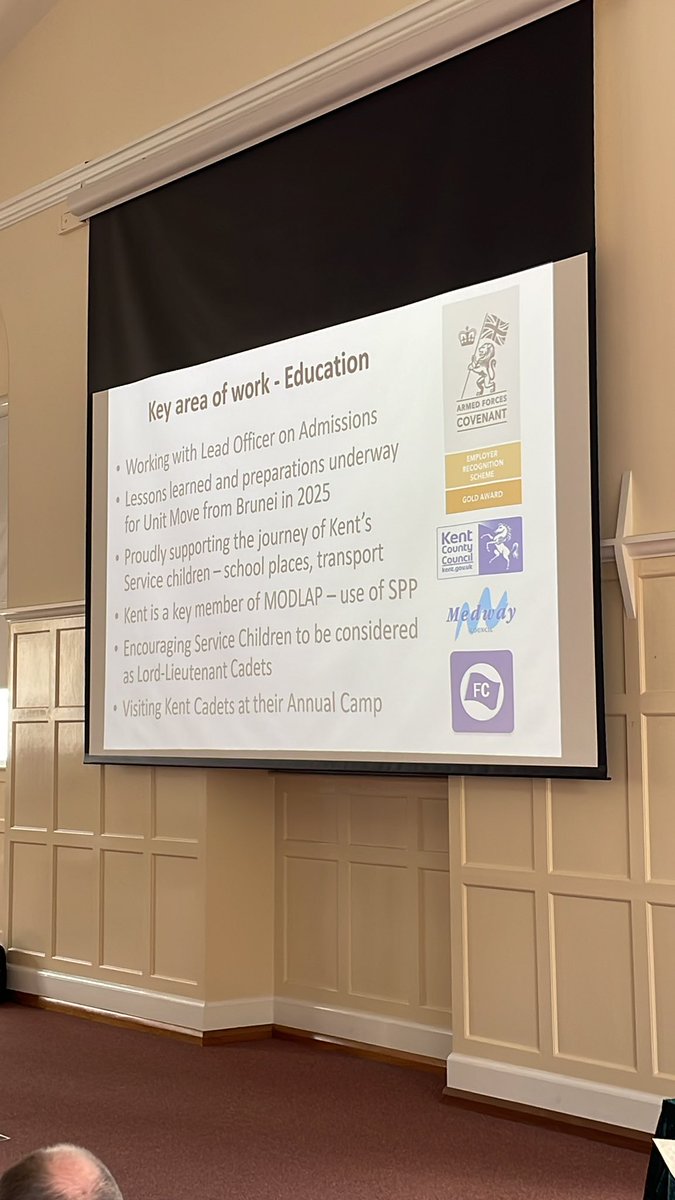 KentArmedForces's tweet photo. Speaking now at Kent and Medway Armed Forces Conference 2024 #KMAFC24 is Canon Peter Bruinvels CC, @Kent_cc Covenant Lead and Civilian-Military Liaison Advisor https://t.co/8g6oeyTu8n