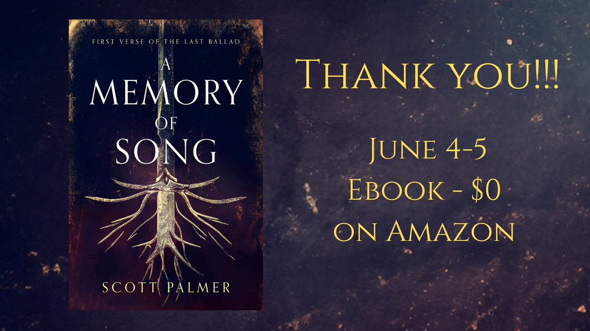 To thank you for making this launch better than I could have ever imagined (and to stick it to Amazon) I'm making the ebook for A Memory of Song free for the next two days! I want to remove all barrier to entry and share this story with as many people as possible.
THANK YOU 🙏