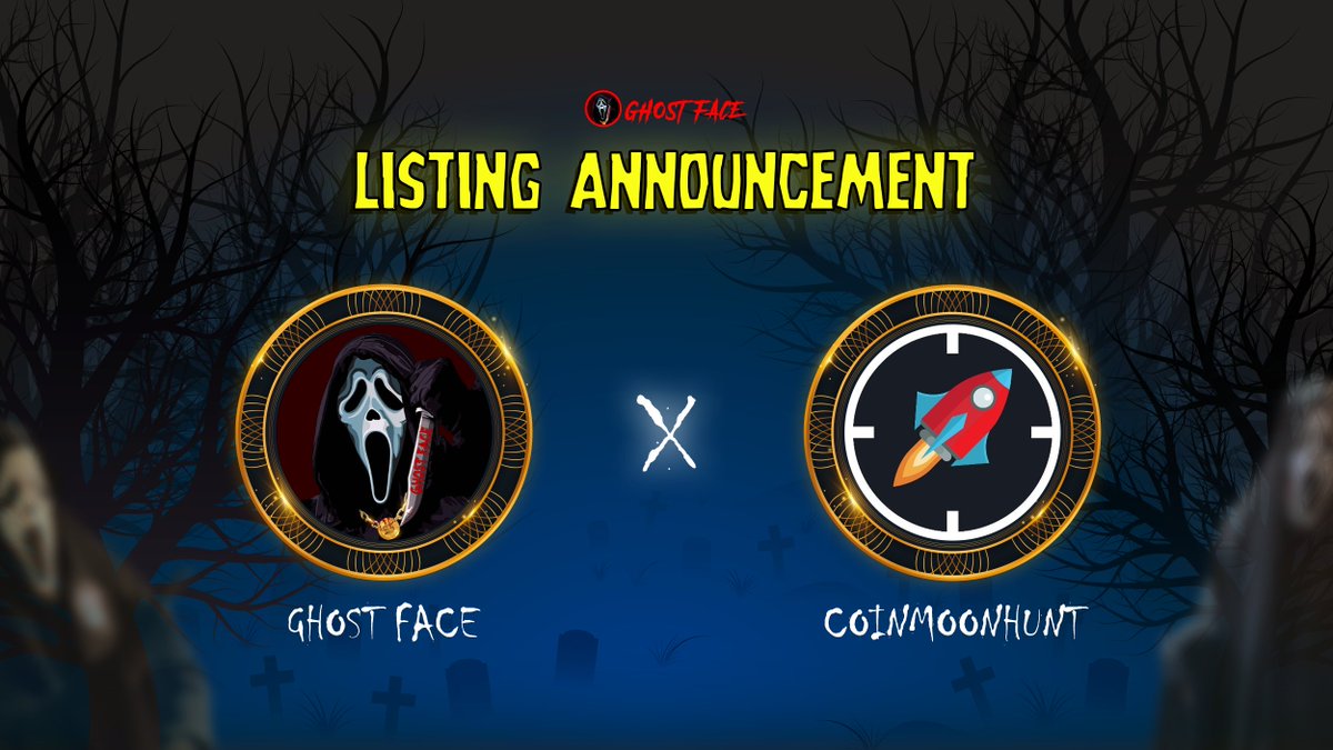 👻👻 Ghost Face is now listed on CoinMoonHunt! 

👻👻 Track $Killer here: coinmoonhunt.com/coin/Ghost%20F…

🤝 Show your support by adding Killer to your watchlist