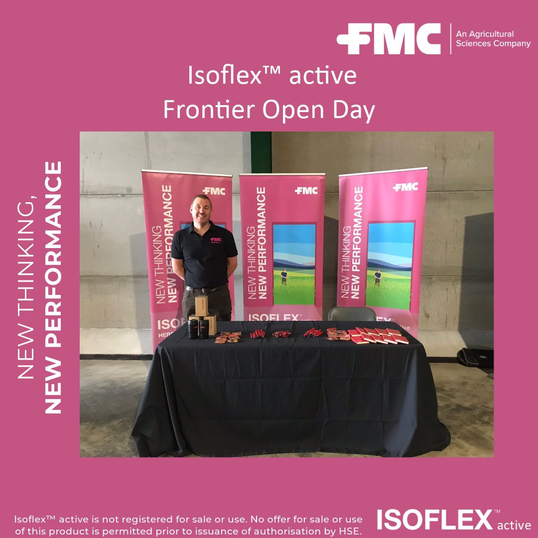 FMCAgroUK's tweet photo. The FMC team are excited to be at Frontiers open day today in📍#Essex 😃

Please come along and say hello 👋🏻 to the team and have a chat about our new cereal herbicide which we have in development called Isoflex™ active 🌱

#newthinking #newperformance #grassweeds #broadleavedweeds