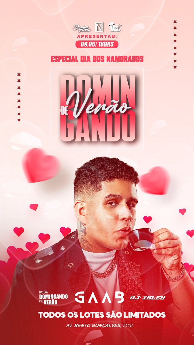 ODOMINGANDO's tweet photo. "Como fui me apaixonar por alguém tão ..." 🎵

Domingo recebemos na casinha o fenômeno da nova geração: GAAB ❤️

E MAIS: 
Roda Domingando e DJ Isley.

Ingressos através do Link: https://t.co/9xq8cTCu8u https://t.co/7FJIsIskf3