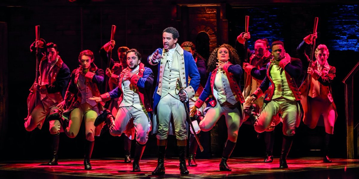 Finally went to see @HamiltonMusical last night. Aside from the obvious distress of seeing British redcoats get their come-uppance, and King George III being depicted as the buffoon he was, I loved it. Great energy, music, & performances. You sir, @Lin_Manuel are a genius.