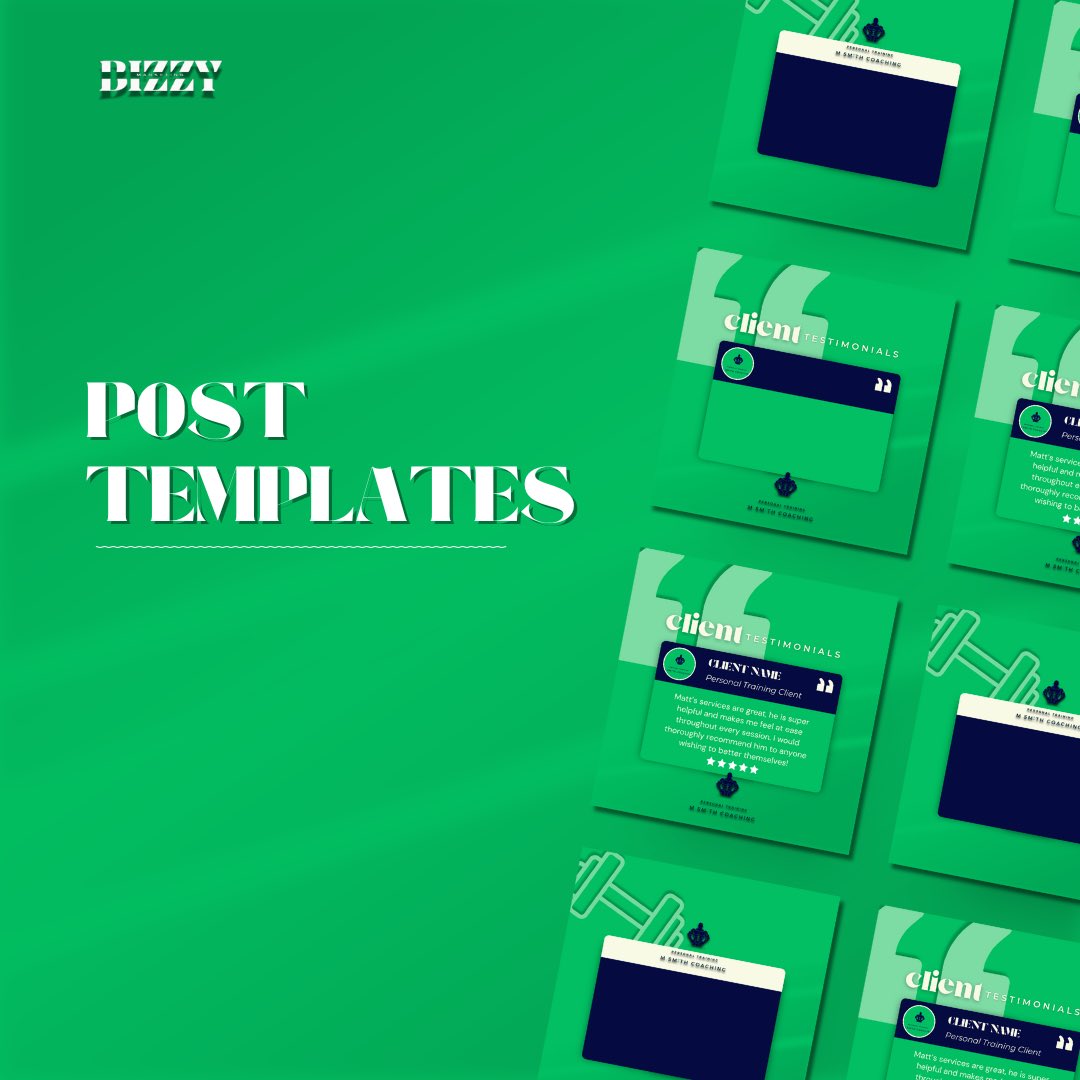BizzyMarketingg's tweet photo. Post and story templates - Just add your text over the top for information or announcement posts 💚 https://t.co/CdSFFgMXSd