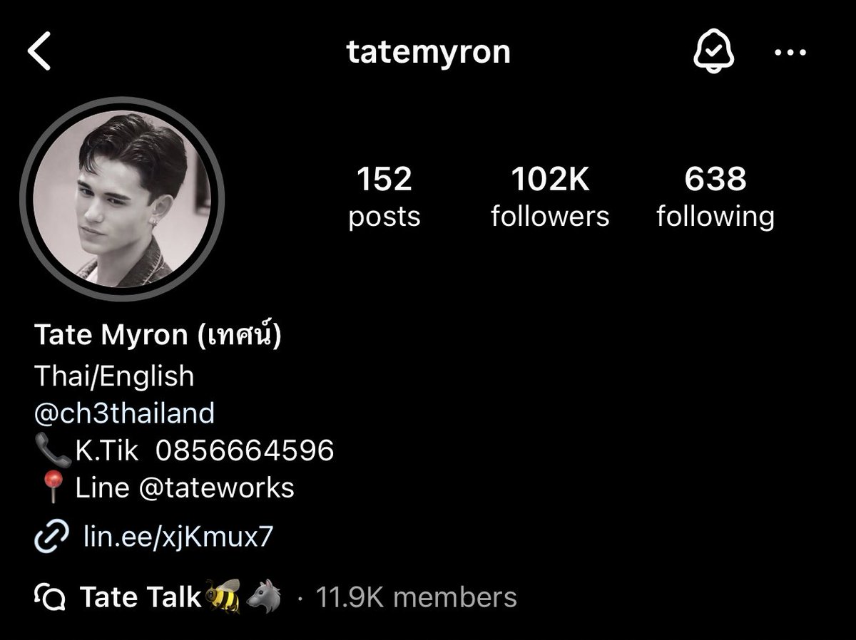 TATEMYRON_FC's tweet photo. @24hourswithtxey แอบขายด้วยคนได้มั้ยย 🫣 เทศน์ ไมรอน ลูกครึ่งไทย-บริติช อายุ 21 ปี เรียน balac cu มีละคร #ใจพิสุทธิ์ ที่กำลังออนแอร์ มีIG มีX และมีTiktokลอนดอนบอย หล่อขี้เล่นตลกเป็นกันเอง รู้จักแล้วไม่มีผิดหวังแน่นอน 🫶🏻🥰 ติดตามบัญชีส่วนตัวน้องได้ตามนี้เลยค่า👇🏻 #เทศน์ไมรอน #tatemyron https://t.co/kpCHfbC1xX