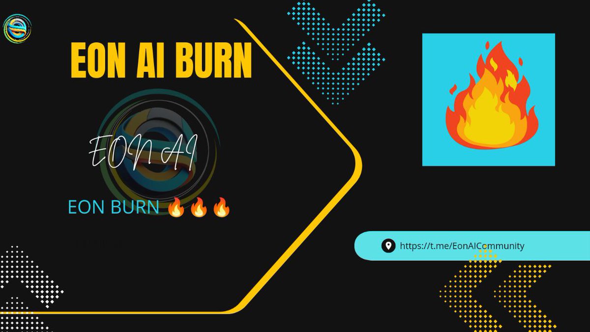 Eonaitech's tweet photo. EON AI BURN

BURN 1000000 EON TOKENS

https://t.co/hJuU2QK9Tu https://t.co/4kW6P7QTWy
