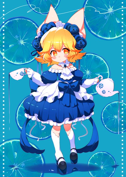 「blue dress bow」 illustration images(Latest)