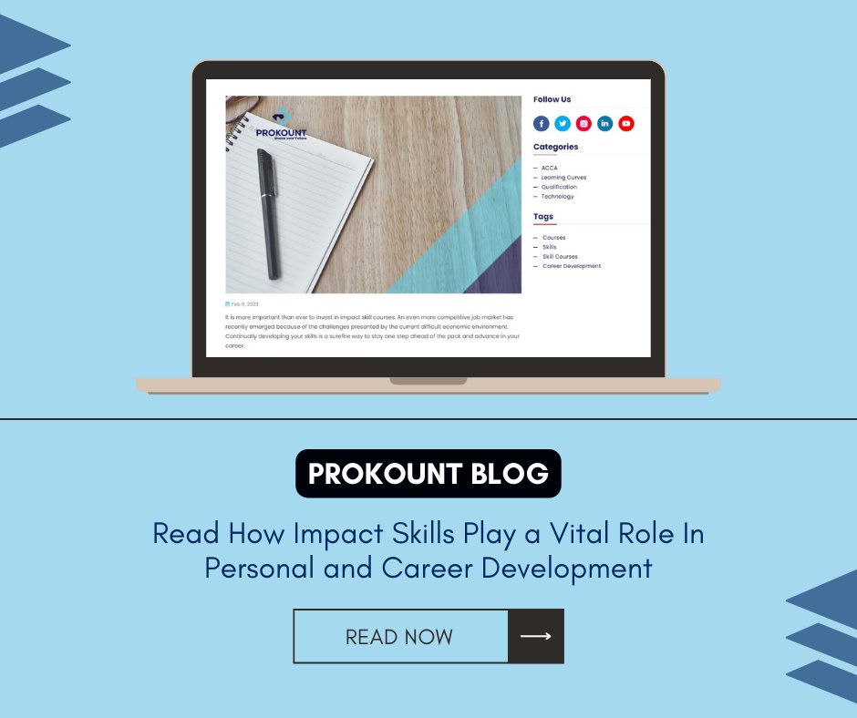 prokount's tweet photo. Read how impact skills play a vital role in personal and career development 👇

Read here: https://t.co/Ddb84UGlVU https://t.co/dCezO3pU9C