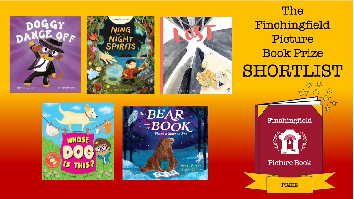 DELIGHTED to announce The Finchingfield Picture Book Prize SHORTLIST!

As chosen by the children at <a href="/FinchingfieldSt/">Finchingfield St John the Baptist C of E Academy</a>!

Thanks to everyone who has supported us &amp; congrats to  the shortlistees!  

Thanks also to our friends at <a href="/EssexLibraries/">Essex Library Service</a> who are stocking the shortlisted books!