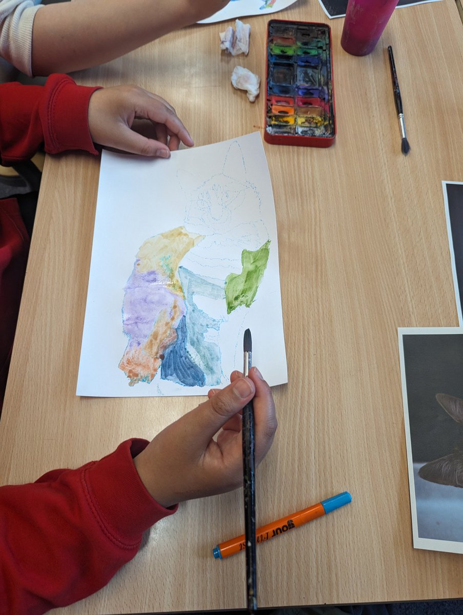 What a lovely morning spent at <a href="/StXaviersPr/">St. Xavier's Primary School, East Ayrshire</a> this morning. Pupils were creating pet portraits using watercolors and Mrs Taylor was very impressed with the work. We can't wait to display them at the transition event on Wednesday.
