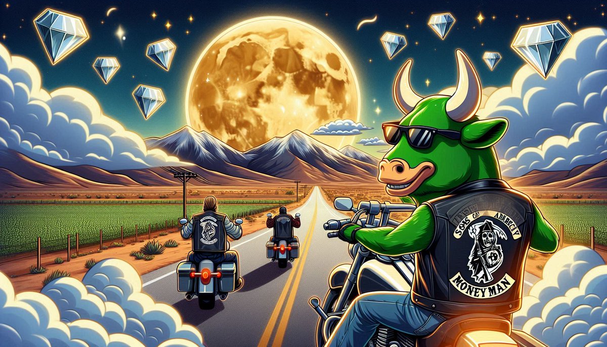 WalterHajost's tweet photo. Good Morning,
#MoneyManCommunity and @MoneyManToken
Embrace the bullish spirit! ๐๐ฐ $MAN #MoneyMan rides the #crypto waves, his green horns pointing toward prosperity. With each sunrise, the #BullMarket grows stronger, fueled by our collective belief. ๐๐๐ช
#CryptoHeroes #HODL #DeFiMagic #Moonshot #CommunityPower #TheCryptoAlliance #MoneyManCommunity #STC #SaitaChainSummit #STCB #Saitama #ETH #MEMELORDS