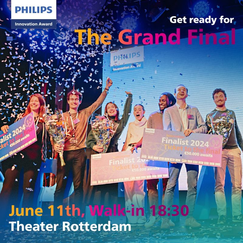 AcademicTrnsfr's tweet image. Academic entrepreneurs, get ready for the Grand Final of the Philips Innovation Award! On June 11, 8 start-ups will compete to become the winner of the PHIA 2024! More info &amp;amp; tickets: phia.nl
#InnovationAward #StudentStartups #Entrepreneurship #PHIA2024