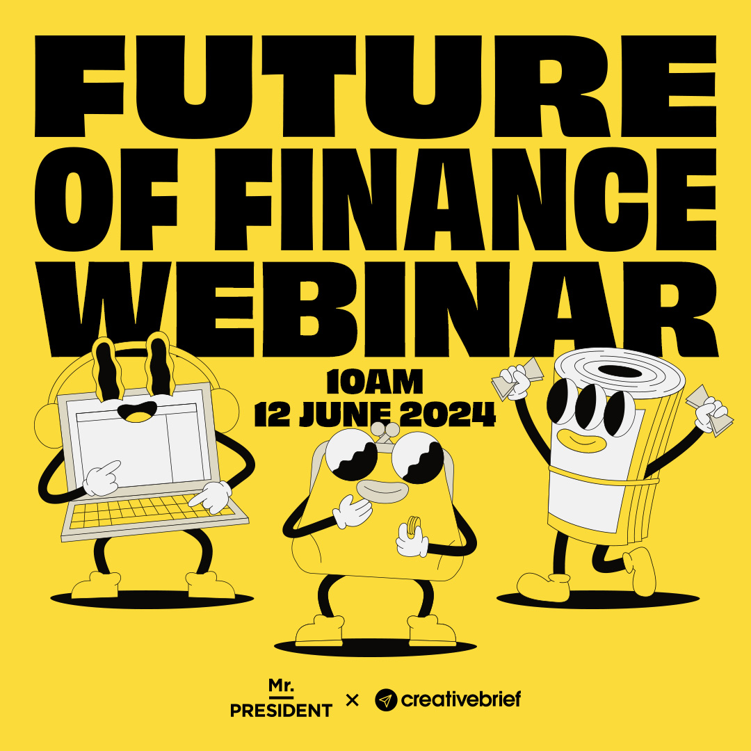 Not long now until we will be hosting The Future of Finance online panel event in partnership with our member agency, <a href="/MrPresident/">Mr. President</a>! 💸

Secure your spot now: creativebrief.com/agency/mrpresi…