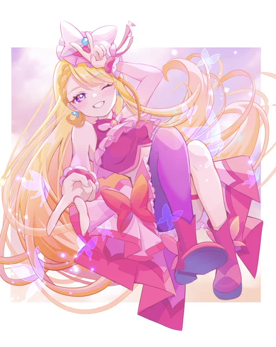 #キュアバタフライ初変身記念日 