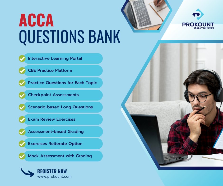 prokount's tweet photo. Have you already finished your syllabus? ✔

The CBE Question Bank is the ideal option for those who have finished their syllabus and want to put it into practice. 💻

Register Now:
https://t.co/kF2TvzoP7w

#Prokount #ACCA #QuestionsBank #CBE #Exam #Preparation https://t.co/hxvVvBxuFD